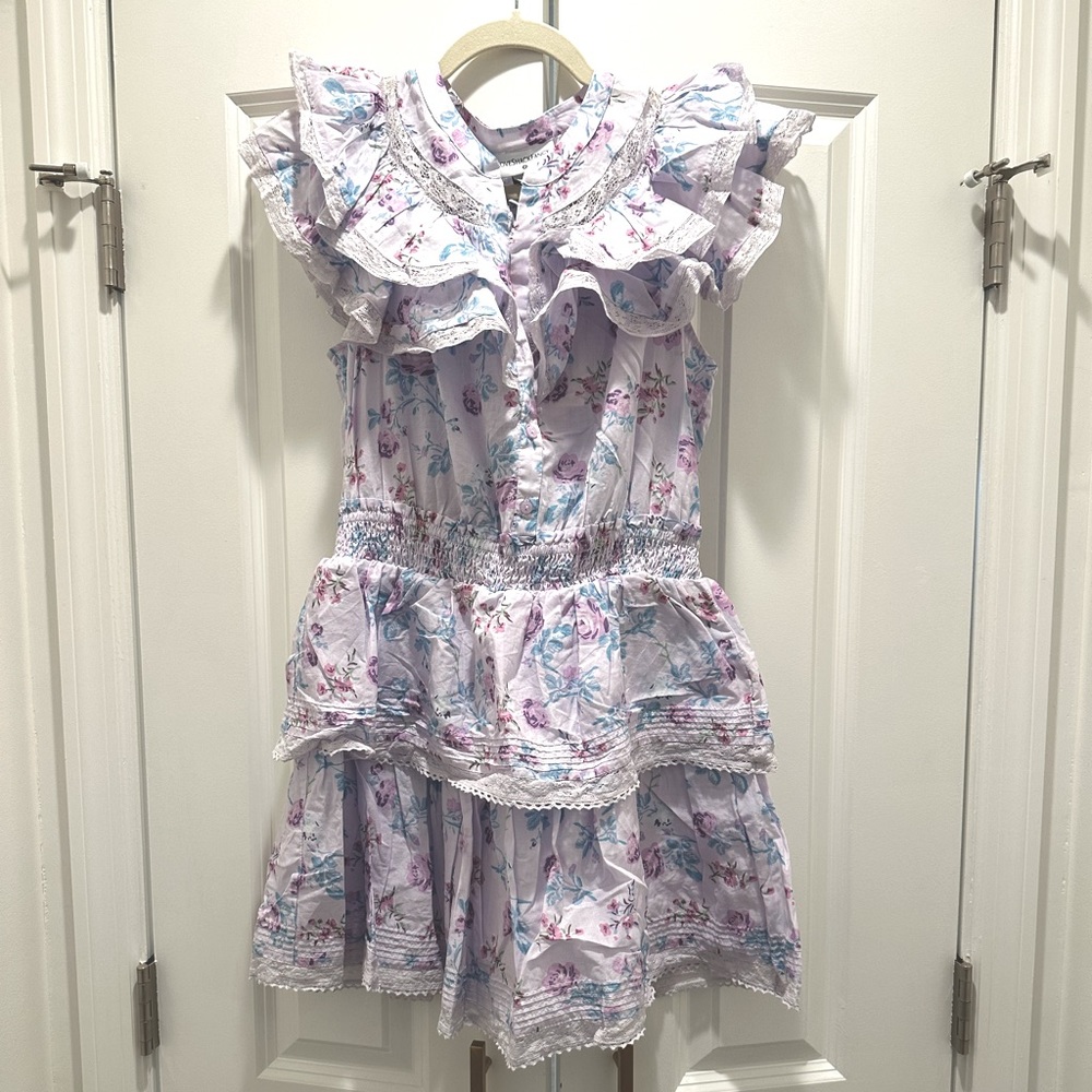 Loveshack Fancy for Target Lavender ruffle dress, perfect for Spring/Easter!